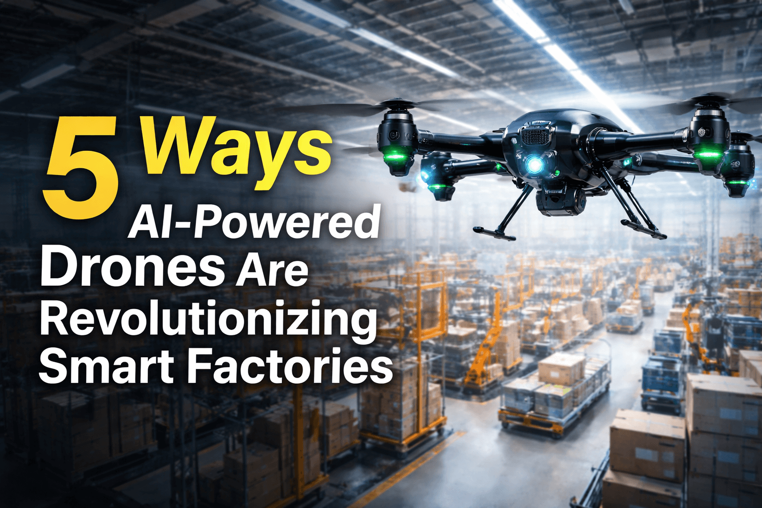 5 Ways AI-Powered Drones Are Revolutionizing Smart Factories