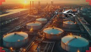 Drone monitoring for gas distribution networks