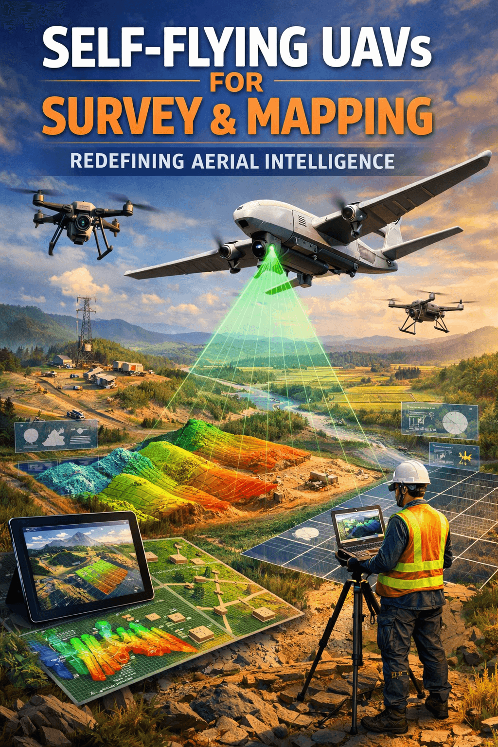 Self-Flying UAVs for Survey & Mapping Are Redefining Aerial Intelligence