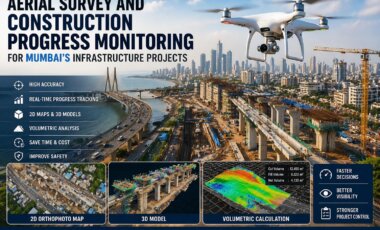 Drone Aerial Survey in Mumbai for Construction Progress Monitoring & 3D Mapping