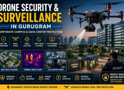 Drone Security and Surveillance in Gurugram | Corporate Campus & Data Center Protection